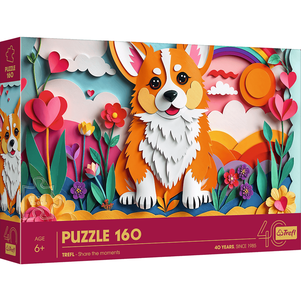 Puzzle 3D 160 40-lecie Trefl Piesek 40050