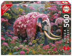 Puzzle 500 Kwiatowy Słoń 113447