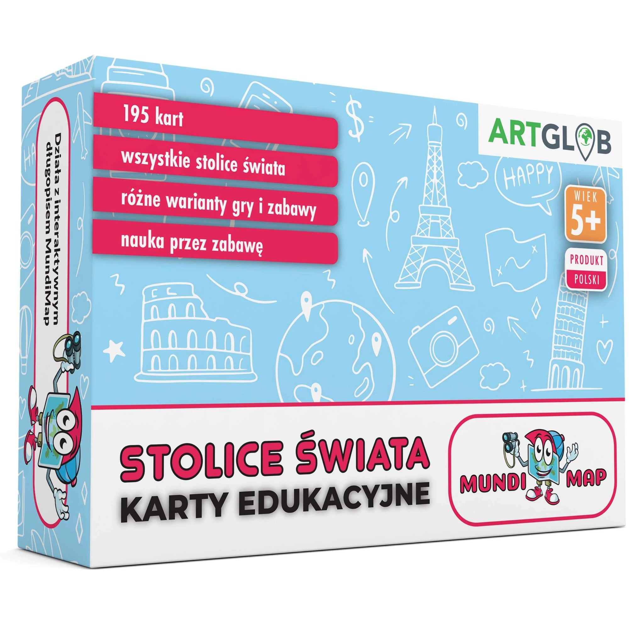 Karty Edukacyjne Stolice Świata MundiMap