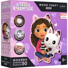 Puzzle 50 drewniane Wood Craft Junior Gabby i jej Kotek 20202
