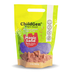 Piasek kinetyczny naturalny opakowanie uzupełniające 907g fioletowy