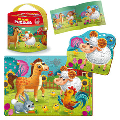 Puzzle 2w1 maxi Farma RK1080-01