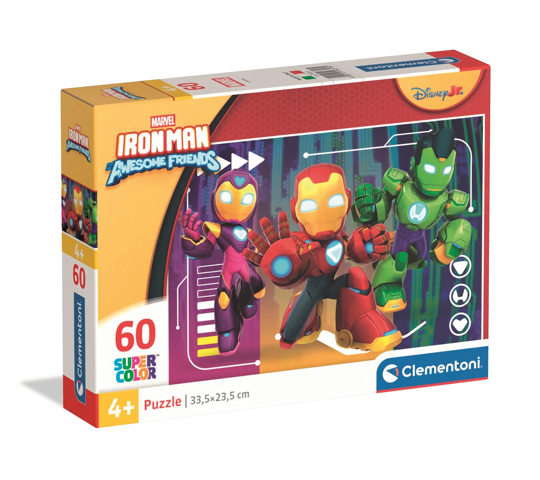 Puzzle 60 Super kolor Iron Man and His Awesome Friends 26313