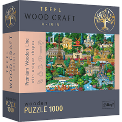 Puzzle 1000 drewniane Francja znane miejsca 20150