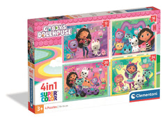 Puzzle 4w1 Super kolor Gabby's Dollhouse 21752