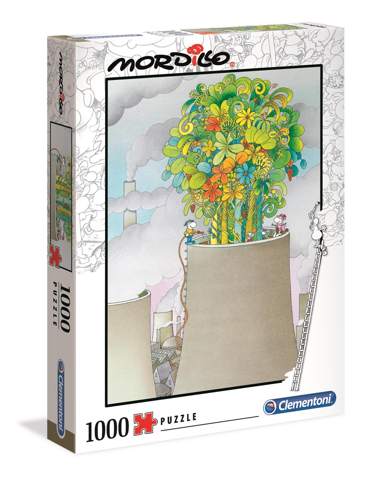 Puzzle 1000 Mordillo Kwiaty w kominie 39535
