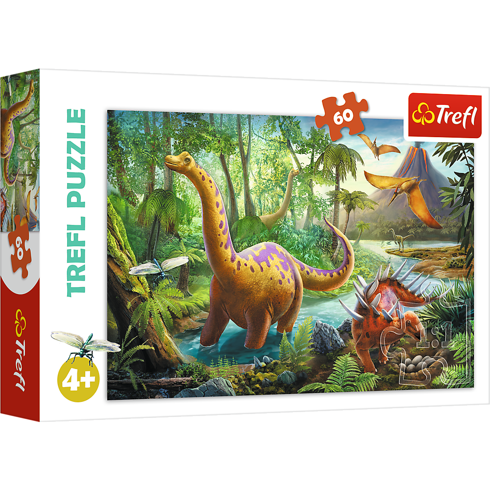 Puzzle 60 Wędrówka dinozaurów 17319