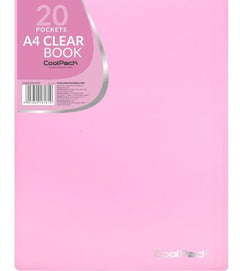 Teczka clear book A4 Coolpack Pastel 20 koszulek róż