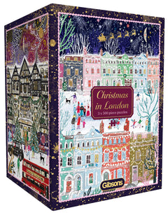 Puzzle 3x500 Boże Narodzenie w Londynie 113699