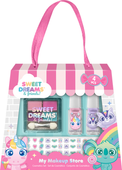 Zestaw do makijażu Sweet Dreams z naklejkami 4 el. KL11659