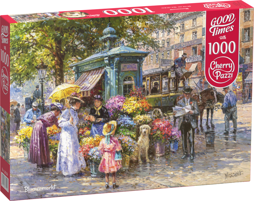 Puzzle 1000 CherryPazzi Blumenmarkt 30226