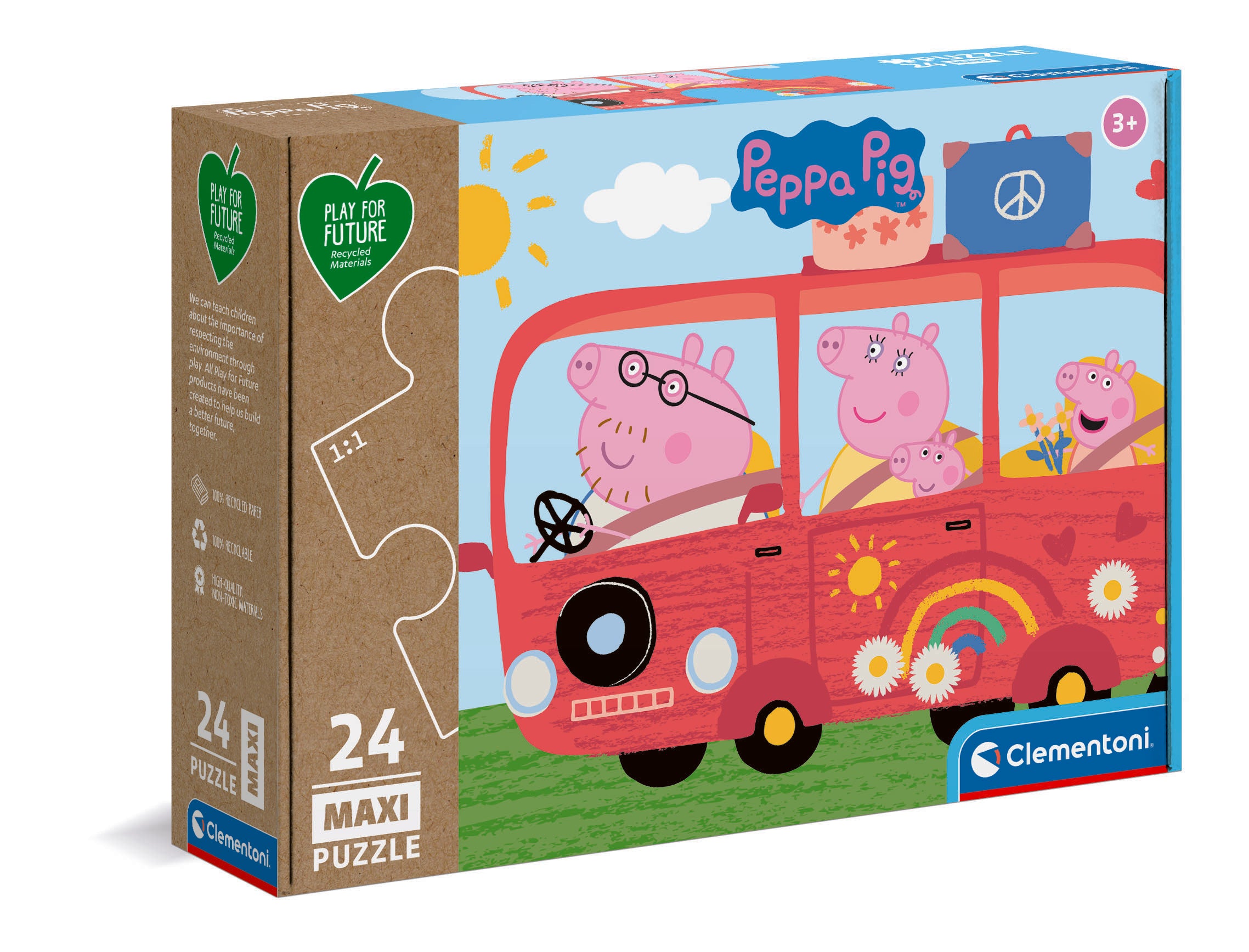 Puzzle 24 maxi play for future Świnka Pepe 24221