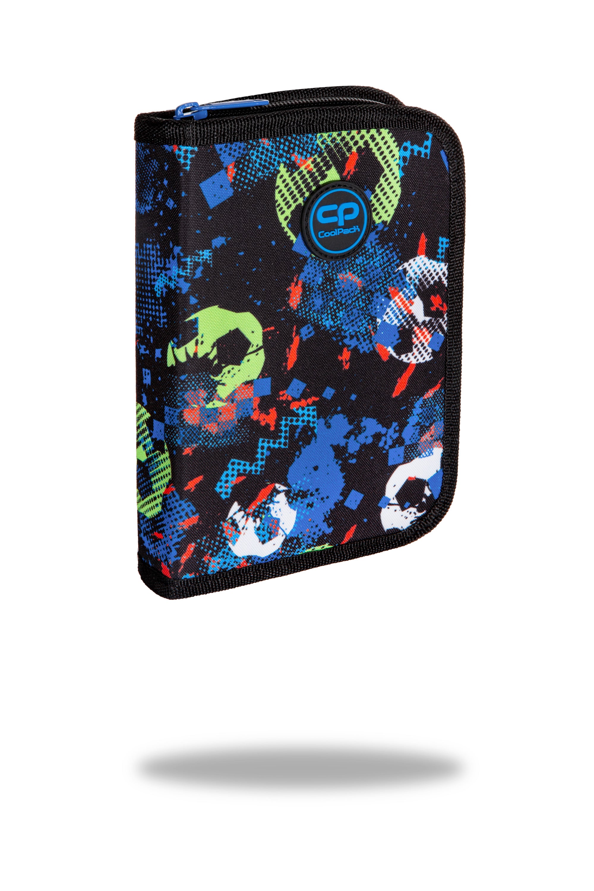 Piórnik Coolpack jednoklapkowy bez wyposażenia CLIPPER FOOTBALL BLUE