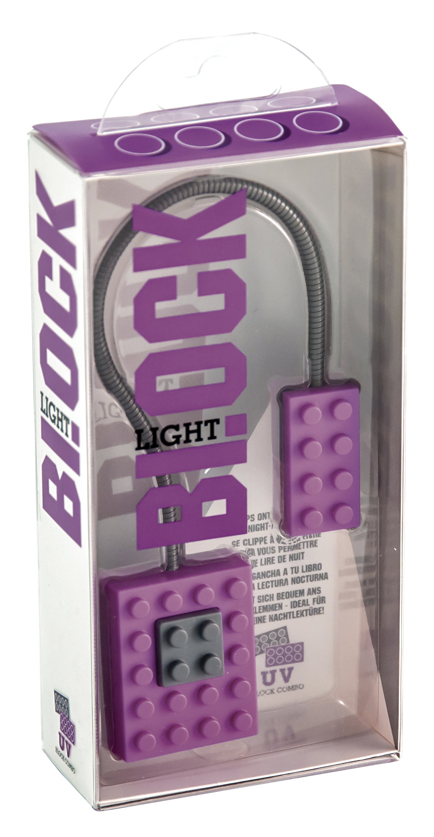Block Light lampka do książki UV fioletowa