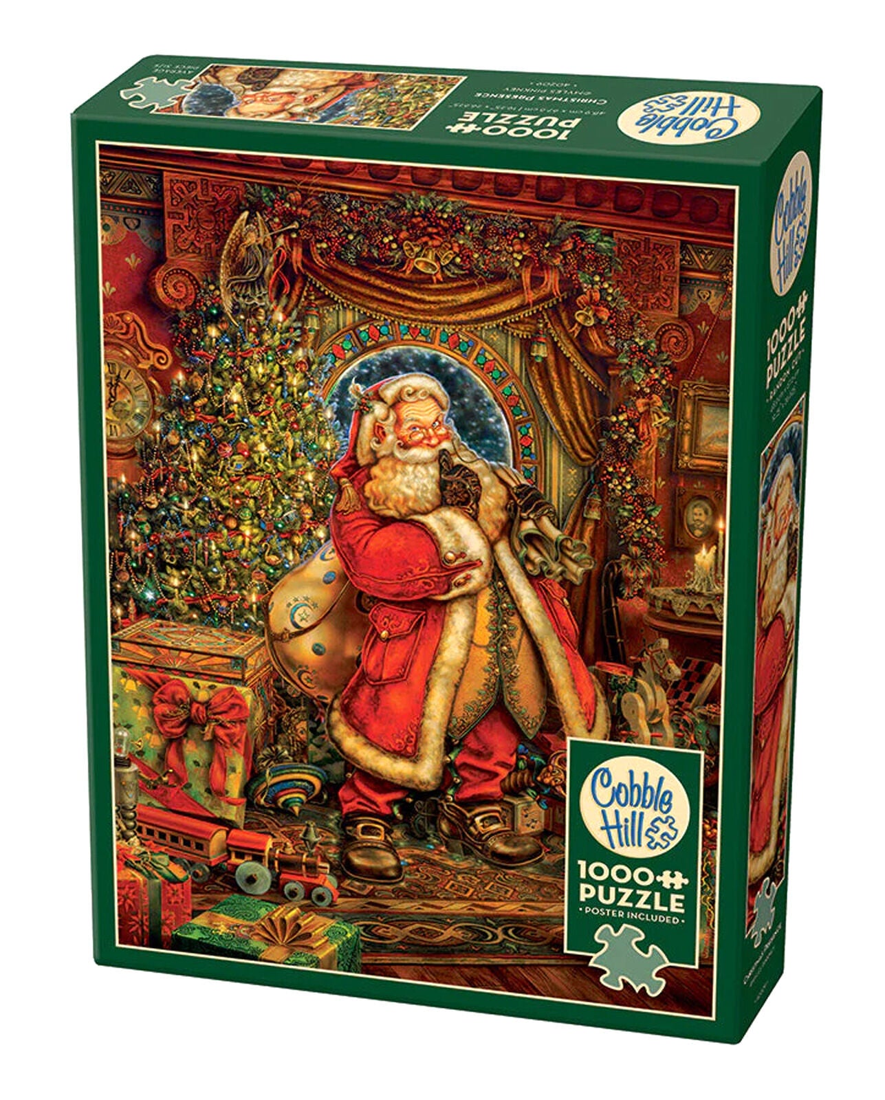 Puzzle 1000 Święty Mikołaj tu był 113026