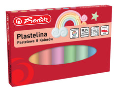 Plastelina pastelowa 8 kolorów