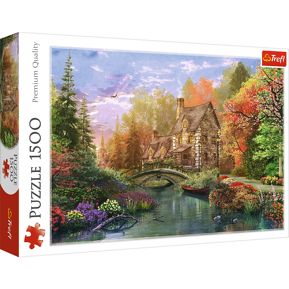 Puzzle 1500 Chatka nad jeziorem 26136