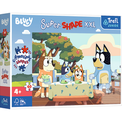Puzzle 60 XXL Super Shape Bluey i przyjaciele 50040