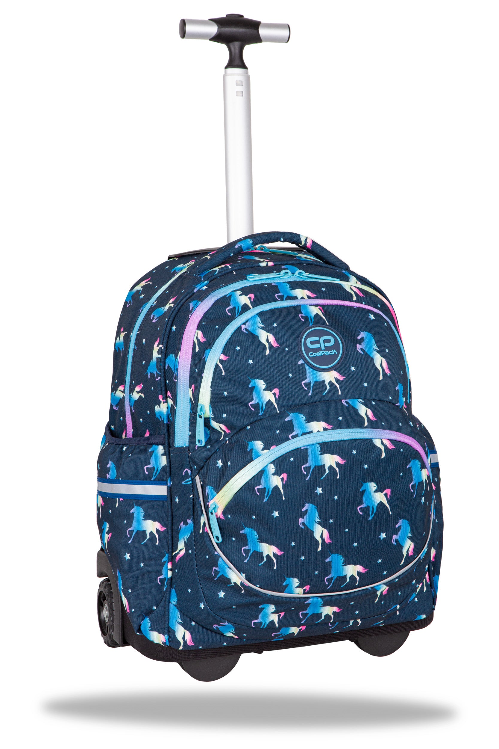 Plecak 2-komorowy na kółkach Coolpack blue unicorn