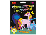 Kolorowe zdrapywanki i kolorowanki Jednorożec i przyjaciele