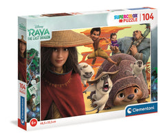 Puzzle 104 super color Raya i ostatni smok 27157