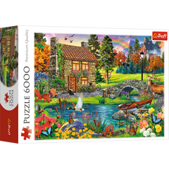 Puzzle 6000 Chatka w górach 65006