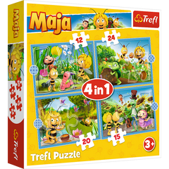 Puzzle 4w1 (12,15,20,24) Przygody Pszczółki Mai 34356