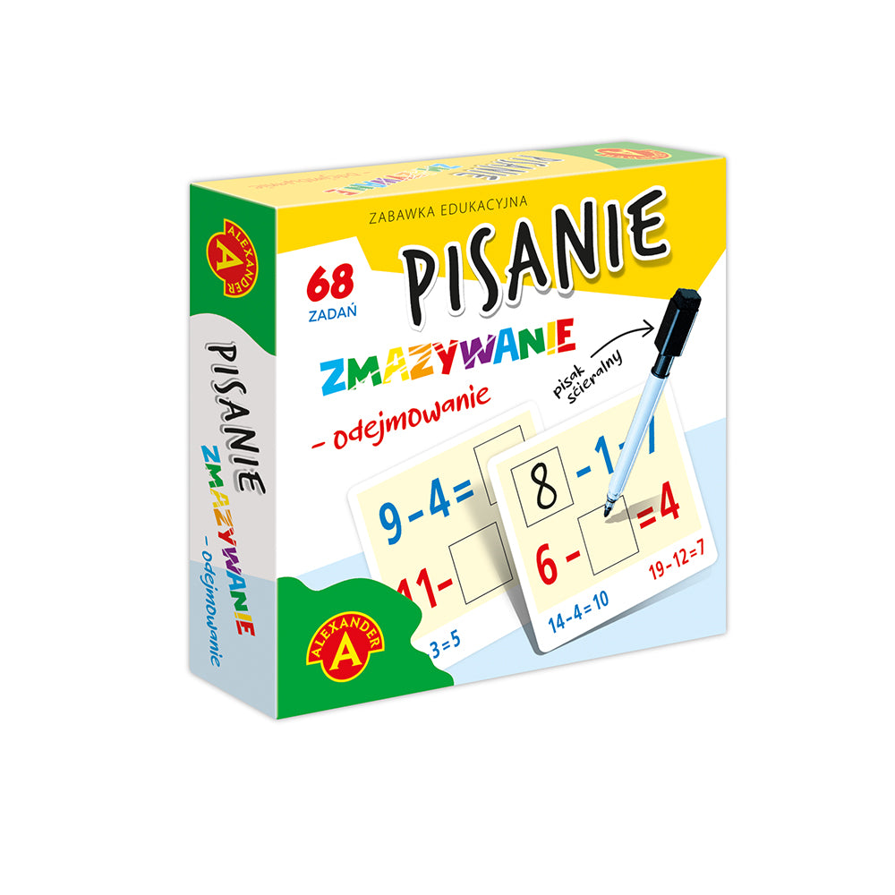 Pisanie zmazywanie odejmowanie