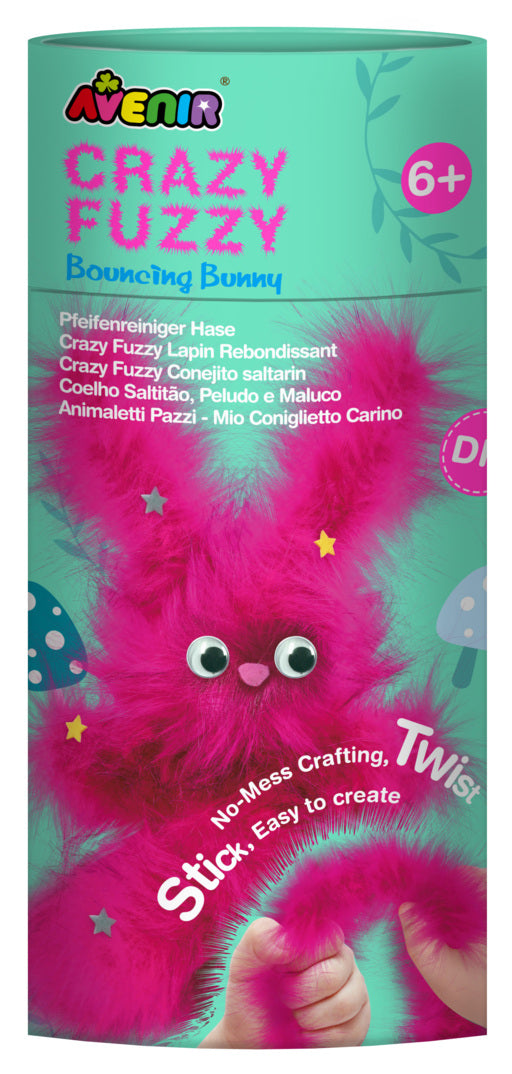 Szalony Fuzzy Puszysty skaczący Króliczek