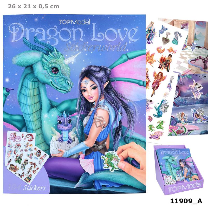 Zestaw z naklejkami Top Model Dragon Love 11909A