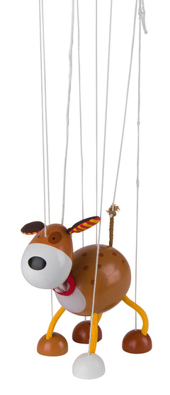 Drewniana marionetka Pies