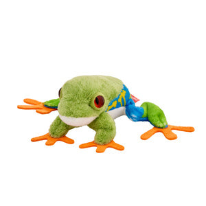 Maskotka ZOO Żaba drzewołaz niebiesko-żółty 10cm