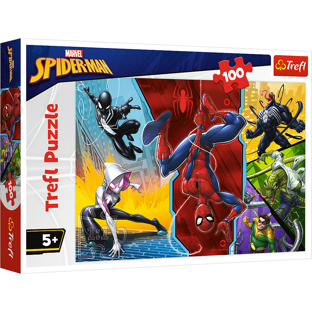Puzzle 100 Do góry nogami Spider Man 16347