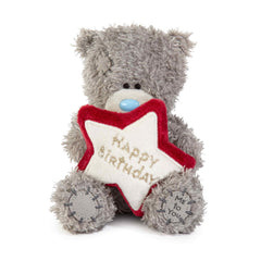 Miś Happy Birthday z gwiazdą 11 cm