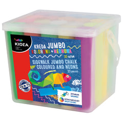 Kreda Kidea jumbo kolorowa neonowa 20 sztuk