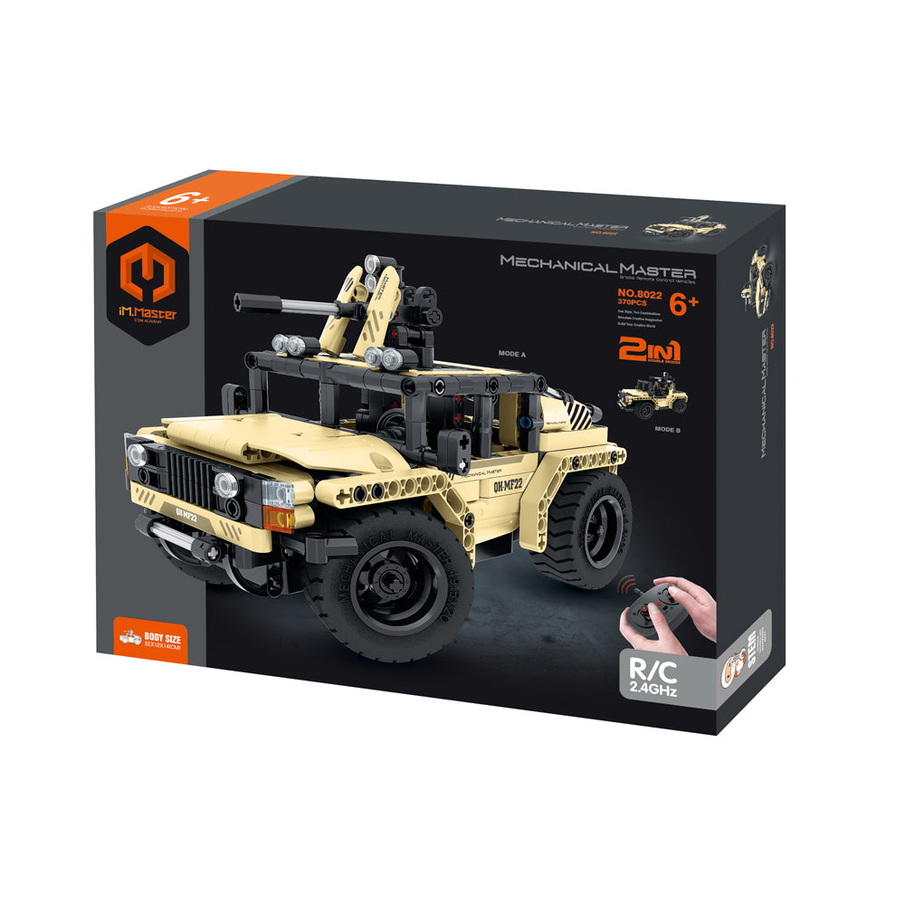 Klocki iM.Master 2w1 Jeep uzbrojony zdalnie sterowany  370 elementów