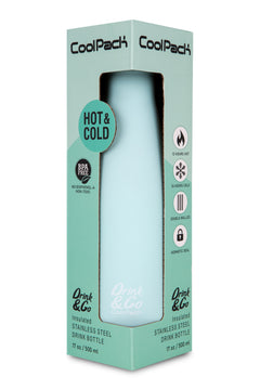 Bidon metalowy 500ml Coolpack termo bottle pastel powder  mint