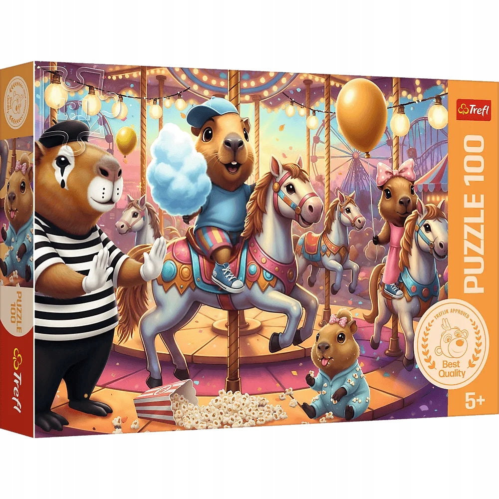 Puzzle 100 16566 Kapibary na wakacjach 16566