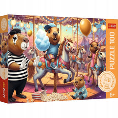 Puzzle 100 16566 Kapibary na wakacjach 16566