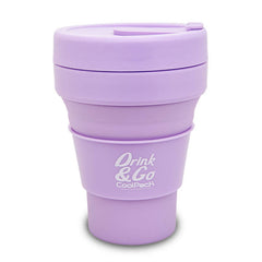Kubek silikonowy 355 ml pastelowy powder purple