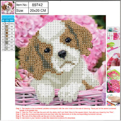Diamentowa mozaika 5D kit 20x20 cm DOG  89742 CENTRUM