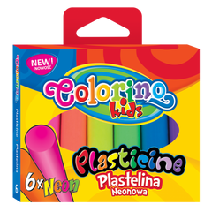 Plastelina Colorino Kids neon 6 kolorów