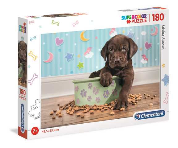 Puzzle 180 super kolor Szczeniak 29754