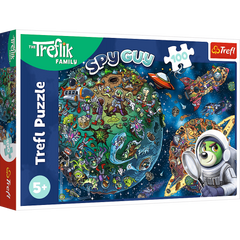 Puzzle 100 Wspaniała Rodzina Treflików w Kosmosie 16496