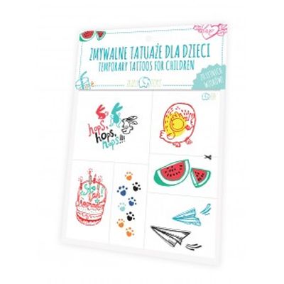 Tatuaże zmywalne dla dzieci Letnie wzory PAP