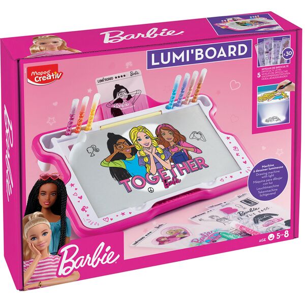 Podświetlana tablica Lumi Board Barbie Creativ