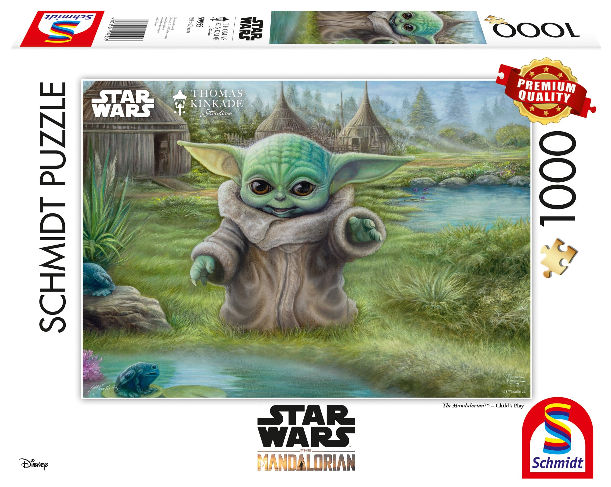 Puzzle 1000 PQ T. Kinkade Star Wars The Mandalorian Baby Yoda 110805