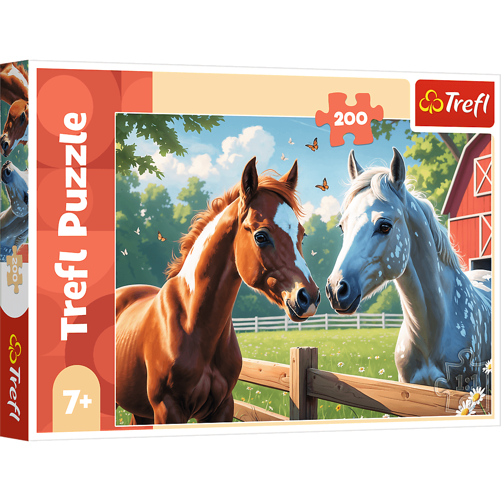 Puzzle 200 Konie na polanie 13328