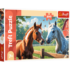 Puzzle 200 Konie na polanie 13328