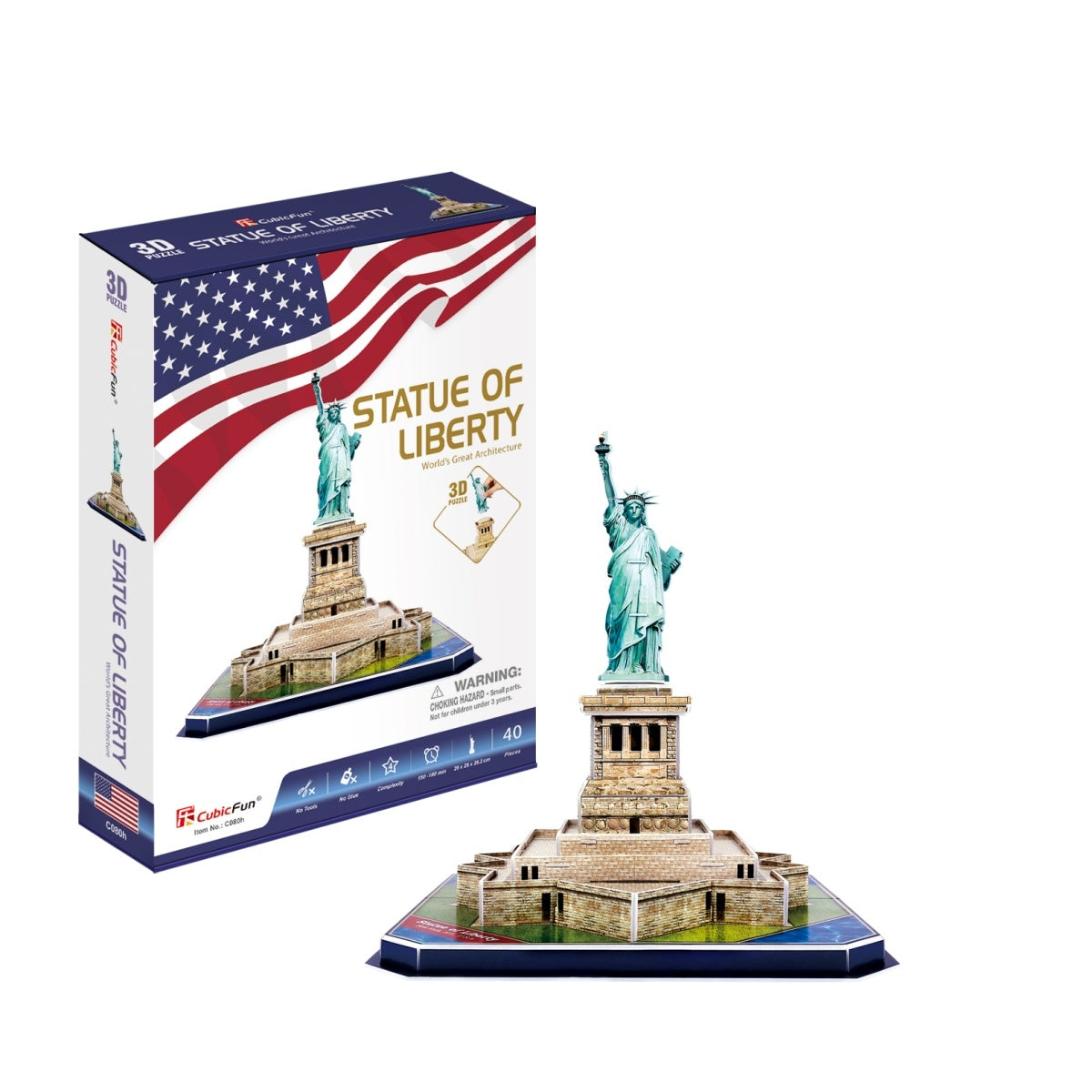 Puzzle 40 3D Statua Wolności